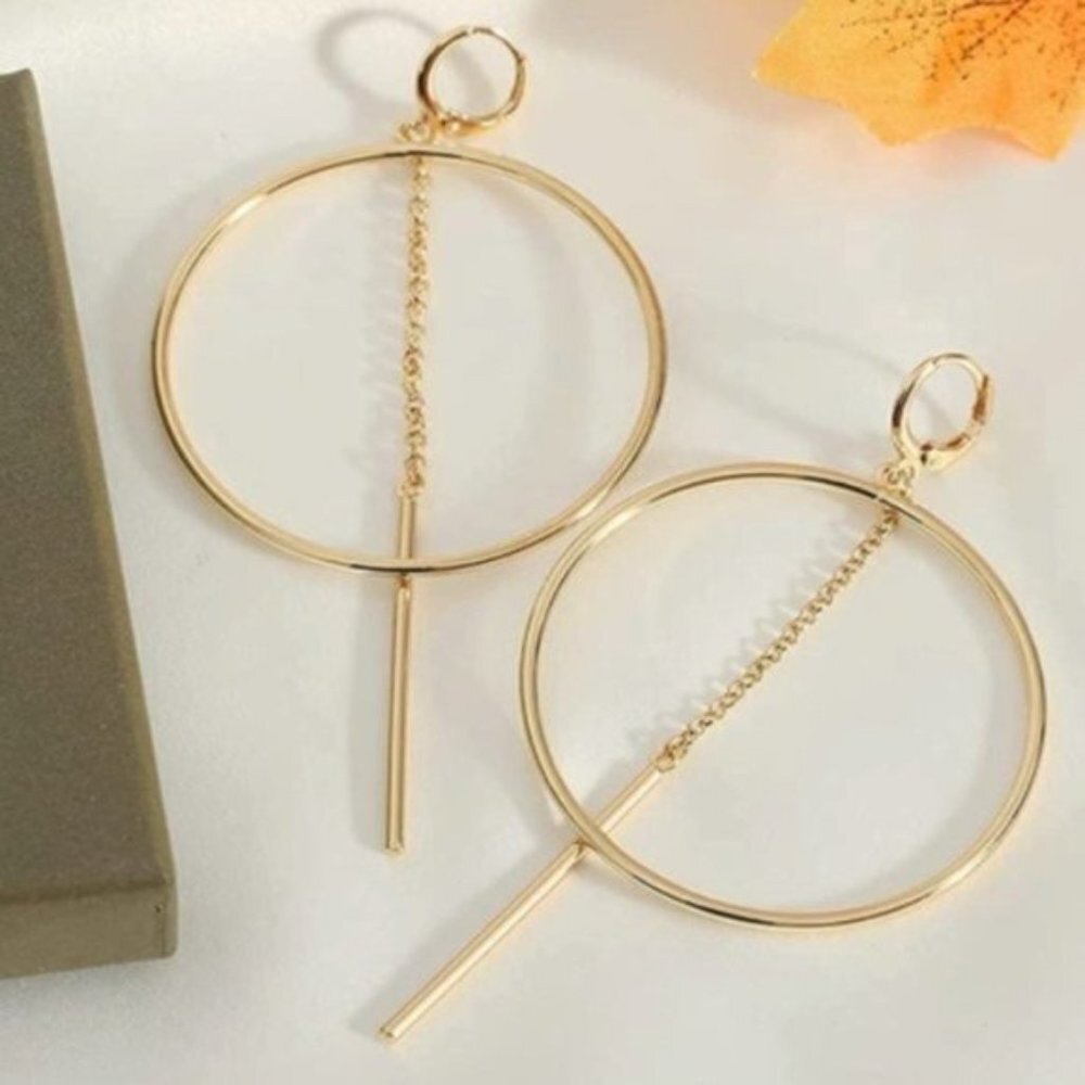 Gold Aesthetic  Earrings